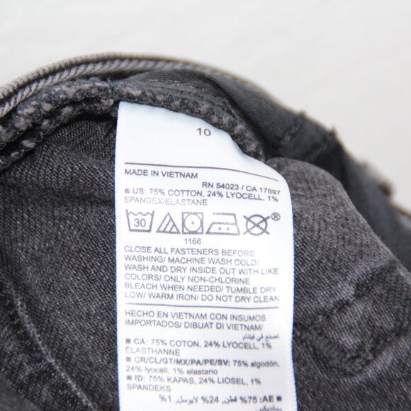 Old Navy Extra High-Rise Sky-Hi Wide-Leg Jeans Women's 10 Faded Black Wash NEW - Picture 9 of 10